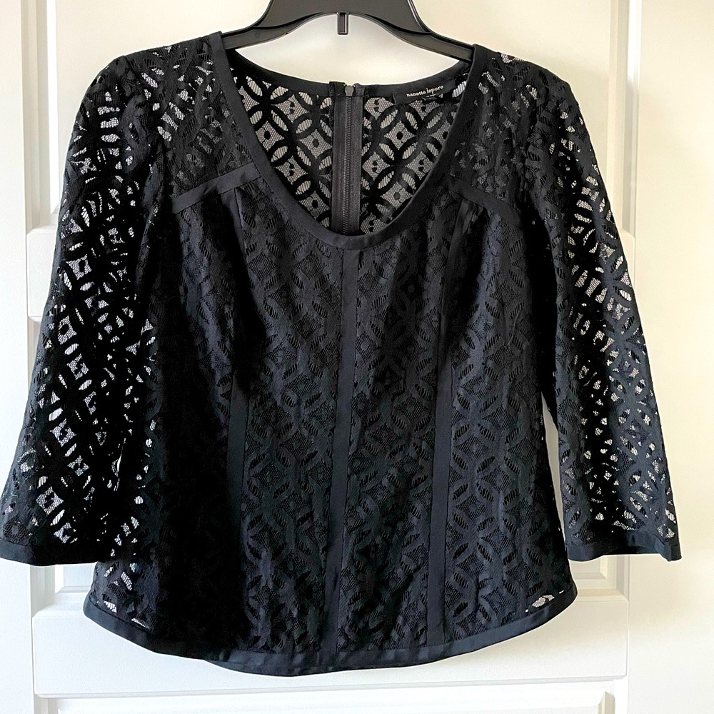 Nanette Lepore lace top blouse